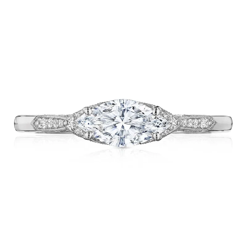 Ladies Engagement Rings Platinum Shine-Simply TACORI | Marquise Solitaire Engagement Ring 2655MQ9X45