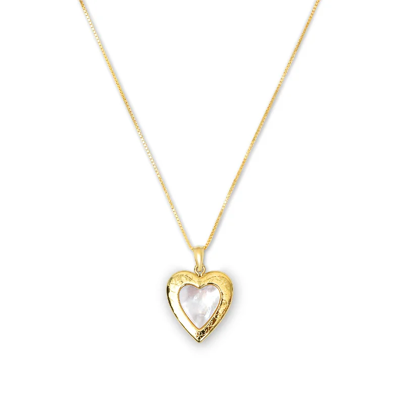 Ladies Necklaces Soft Charm-THE PEARL HEART PHOTO LOCKET NECKLACE