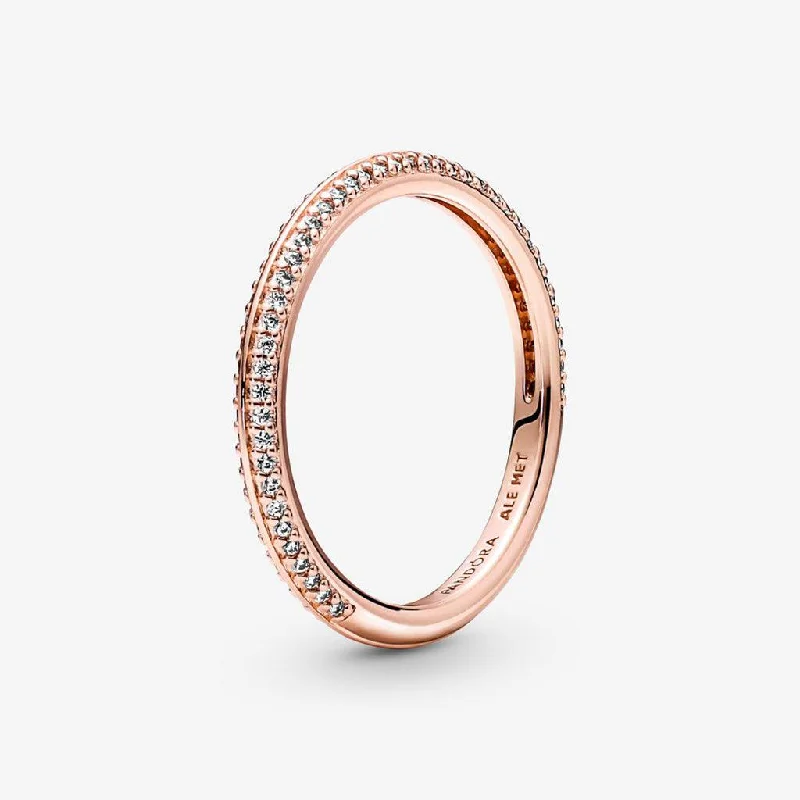 Ladies Sun Rings -PANDORA : Pandora ME Pavé Ring in Rose Gold