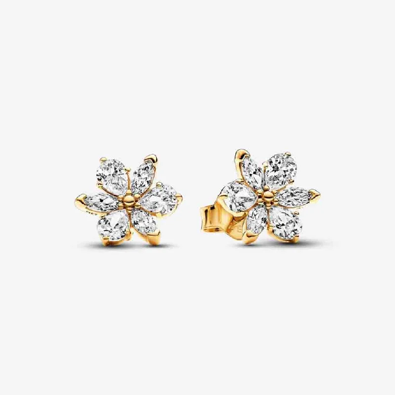 Ladies Earrings with Anchor Shine-PANDORA : Sparkling Herbarium Cluster Stud Earrings