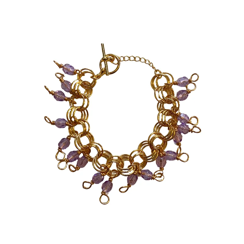 Ladies Nature Motif Bracelets -The Donna Bracelet in Lilac