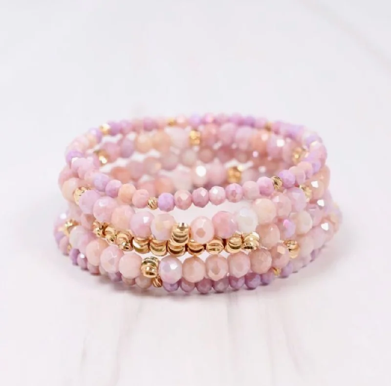 Ladies Nature Motif Bracelets -Ryleigh Bracelet Set in Lavender