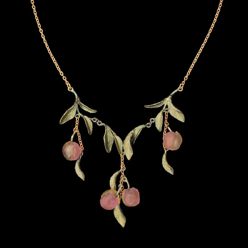 Ladies Necklaces Extra Length-Peach Tree Necklace