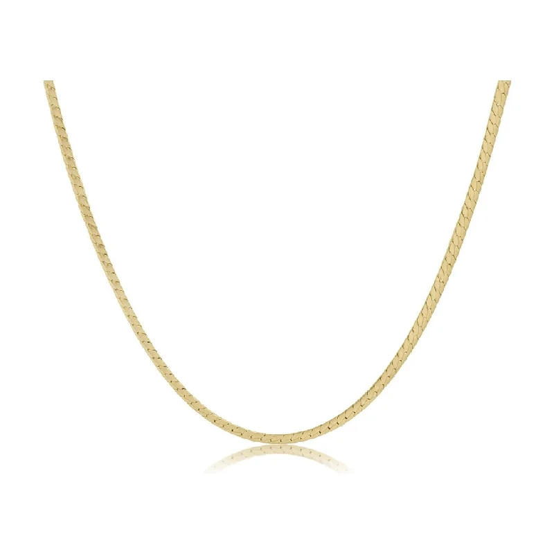 Ladies Meditation Rings -enewton design : Choker herringbone chain - Gold