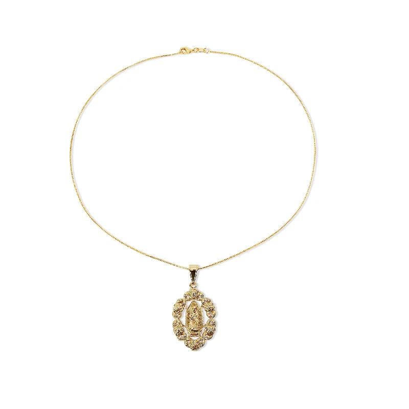 Ladies Necklaces with Pure Zircon-THE ROSE GUADALUPE PENDANT NECKLACE