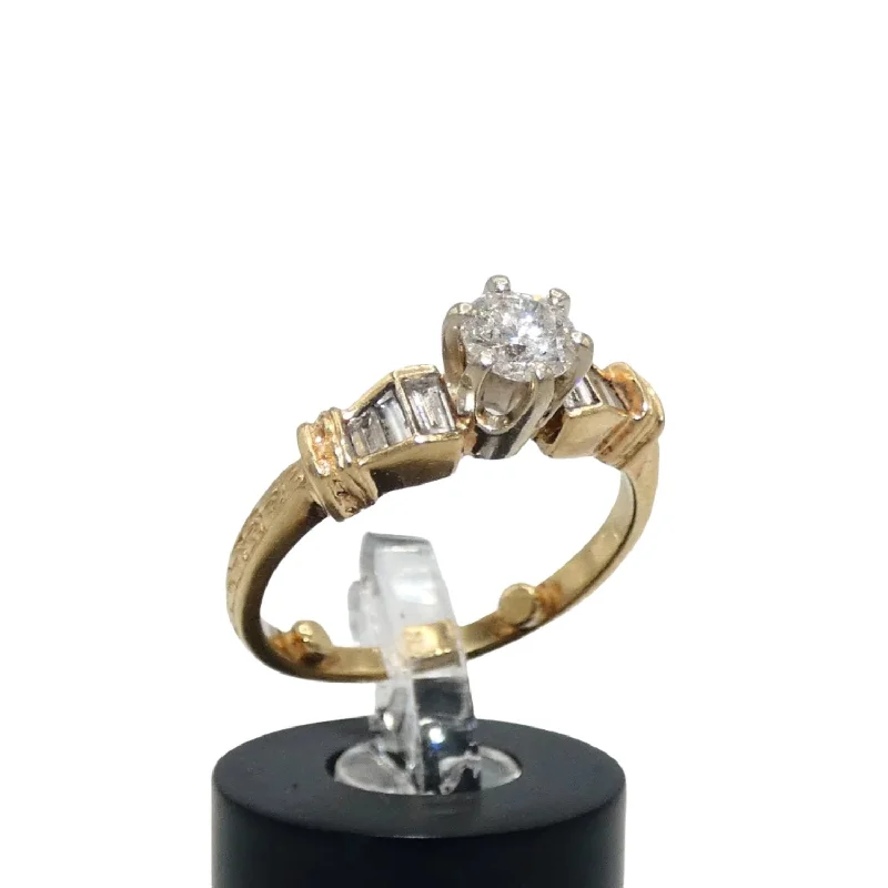 Ladies Healing Rings -14K Gold Diamond Ring