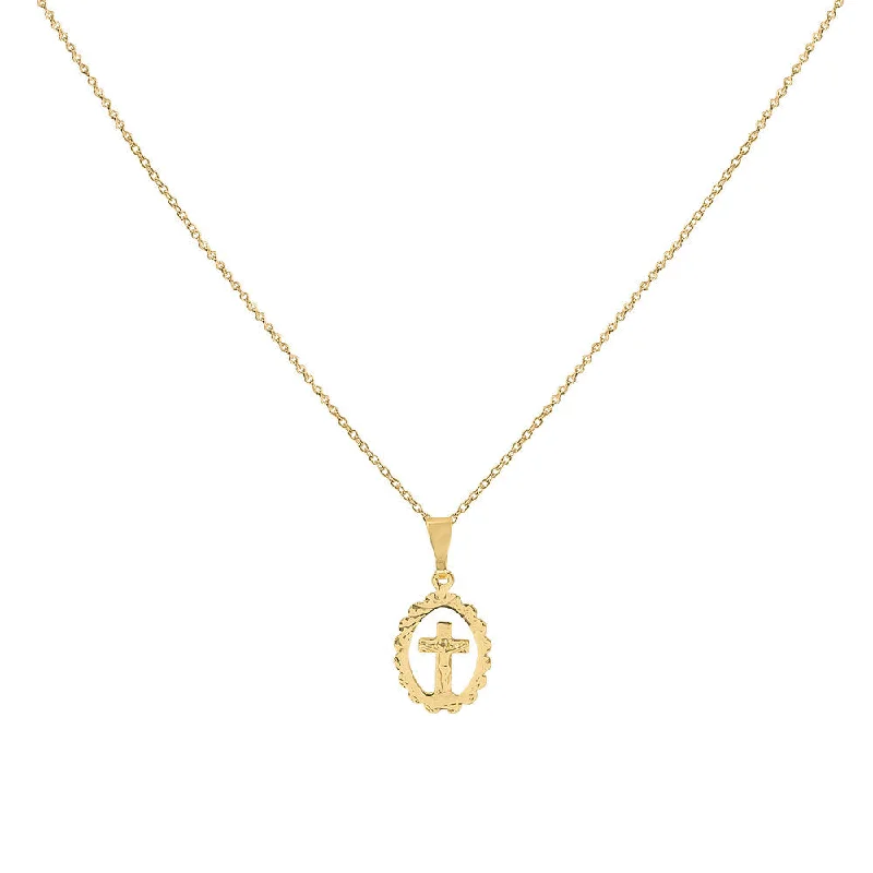 Ladies Necklaces for Night Glow-DELICATE CROSS NECKLACE