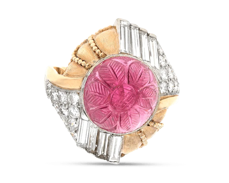 Ladies Timeless Rings -C.J. Auger Tourmaline and Diamond Ring