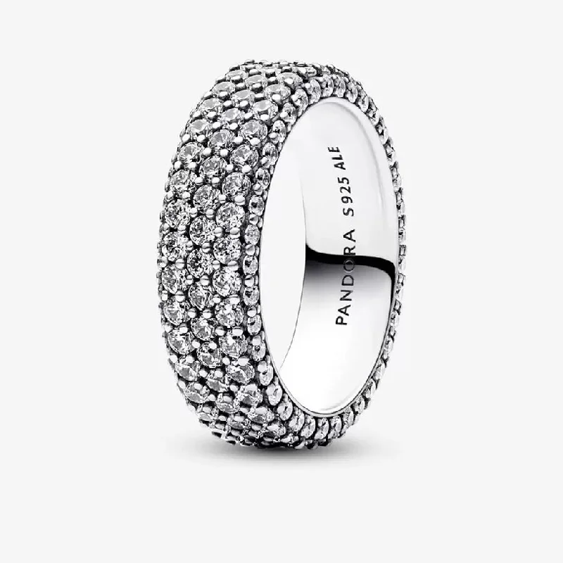 Ladies Magical Rings -PANDORA : Pandora Timeless Pavé Triple-row Ring