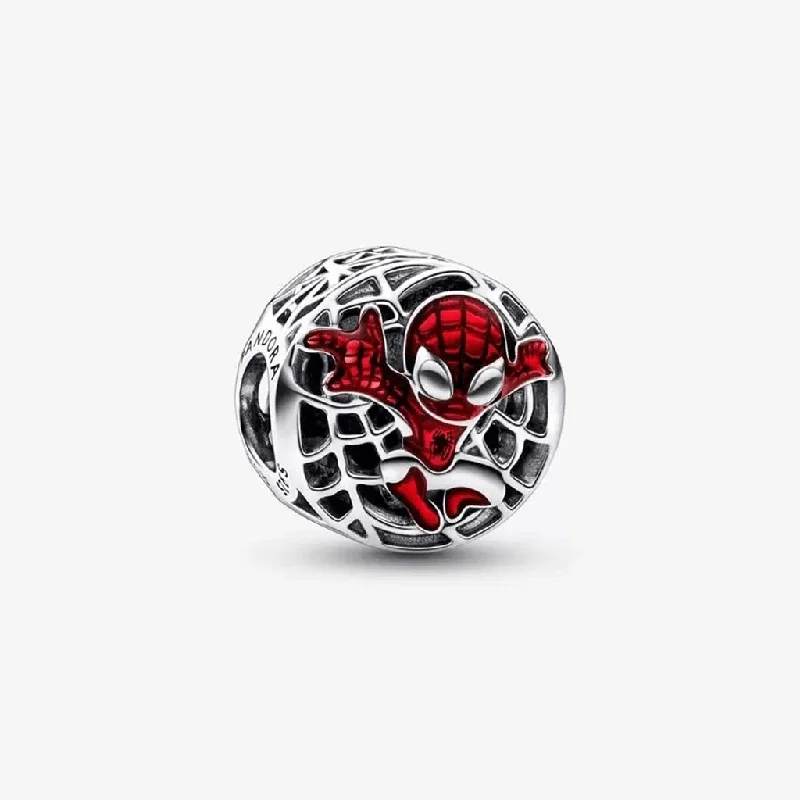 Ladies Whimsical Rings -PANDORA : Marvel Spider-Man Soaring City Charm