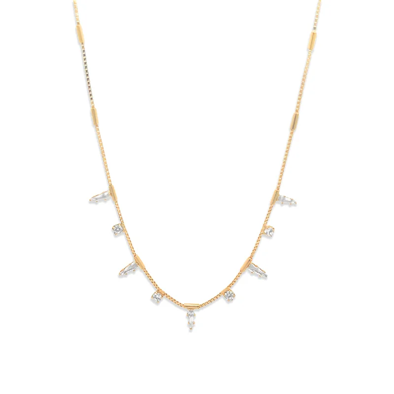 Ladies Necklaces with Teardrop Glow-THE DIANA NECKLACE