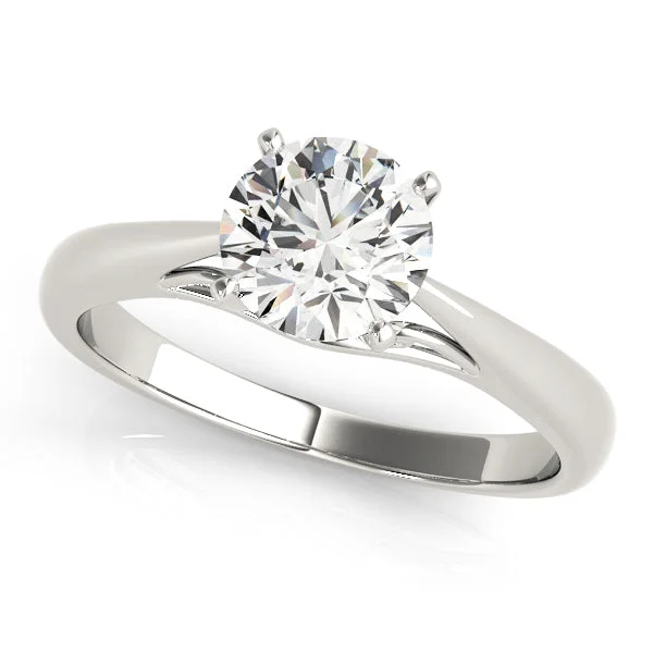 Ladies Engagement Rings Thin Glow-14k Solitaire (peg head) Engagement Ring