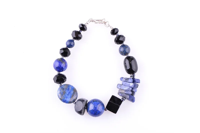 Ladies Enchanted Wing Bracelets -Lapis & Blue Agate Bracelet