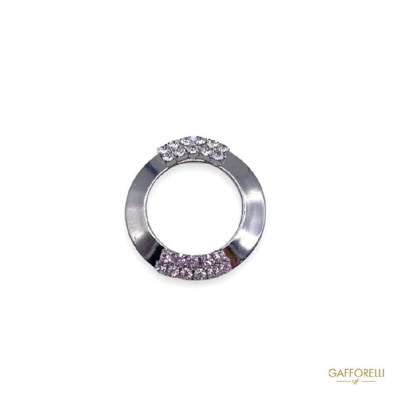 Ladies Luxury Rings -Metal Ring with Rhinestones 3338 - Gafforelli Srl