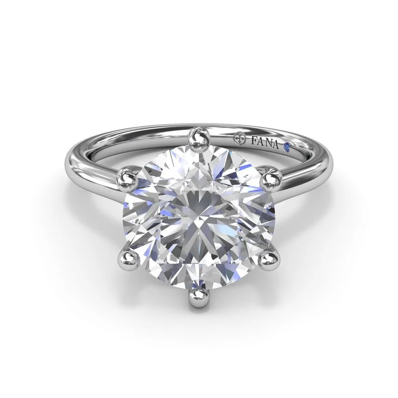 Ladies Engagement Rings Petite Spark-Six Prong Diamond Engagement Ring S4178