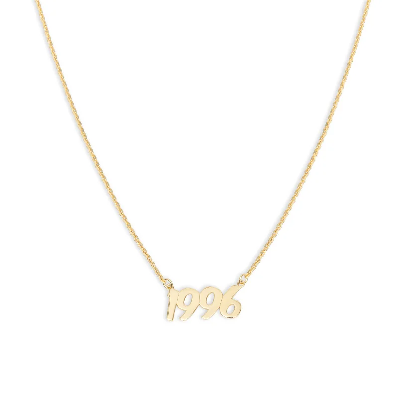 Ladies Necklaces for Writer Glow-THE SCRIPT YEAR NAMEPLATE NECKLACE