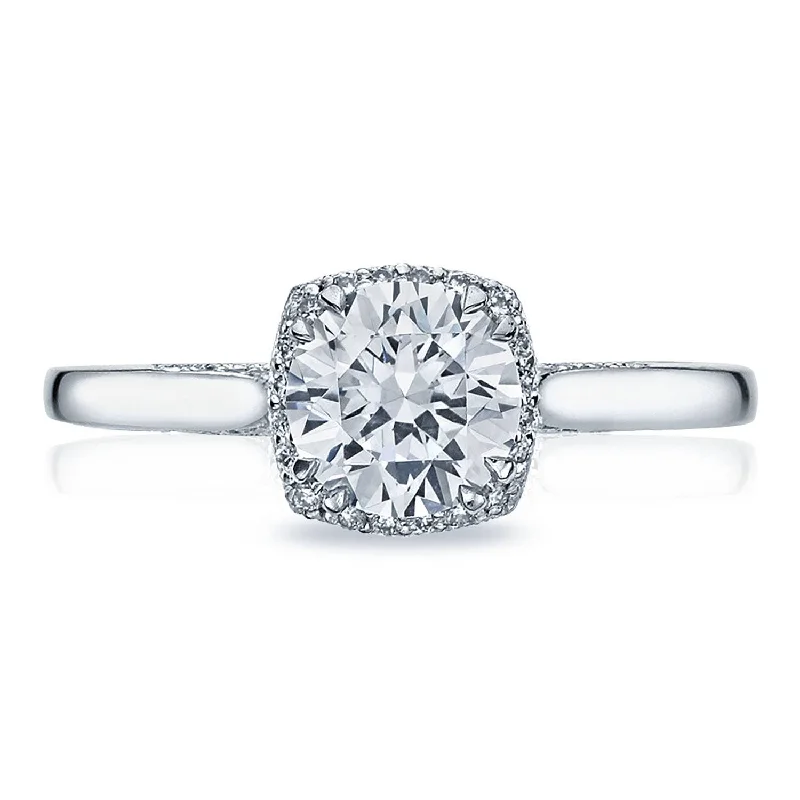 Ladies Engagement Rings Square Shine-Dantela | Round Bloom Engagement Ring 2620RDSM