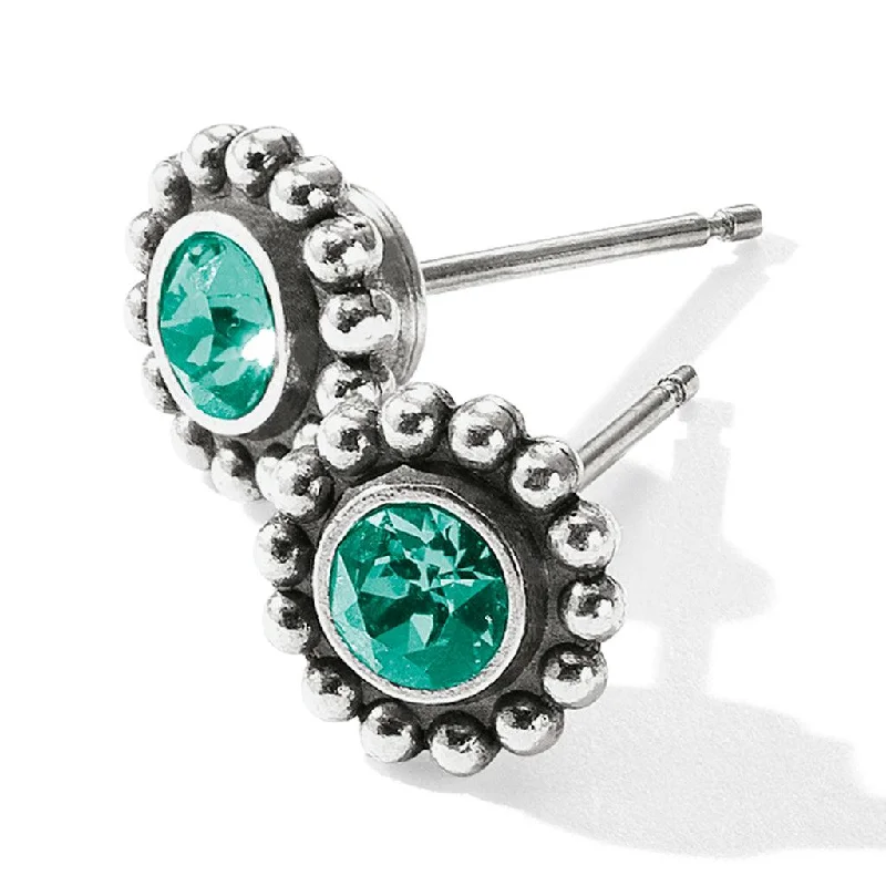 Ladies Earrings Clip Glow-Brighton : Twinkle Mini Post Earrings in Emerald