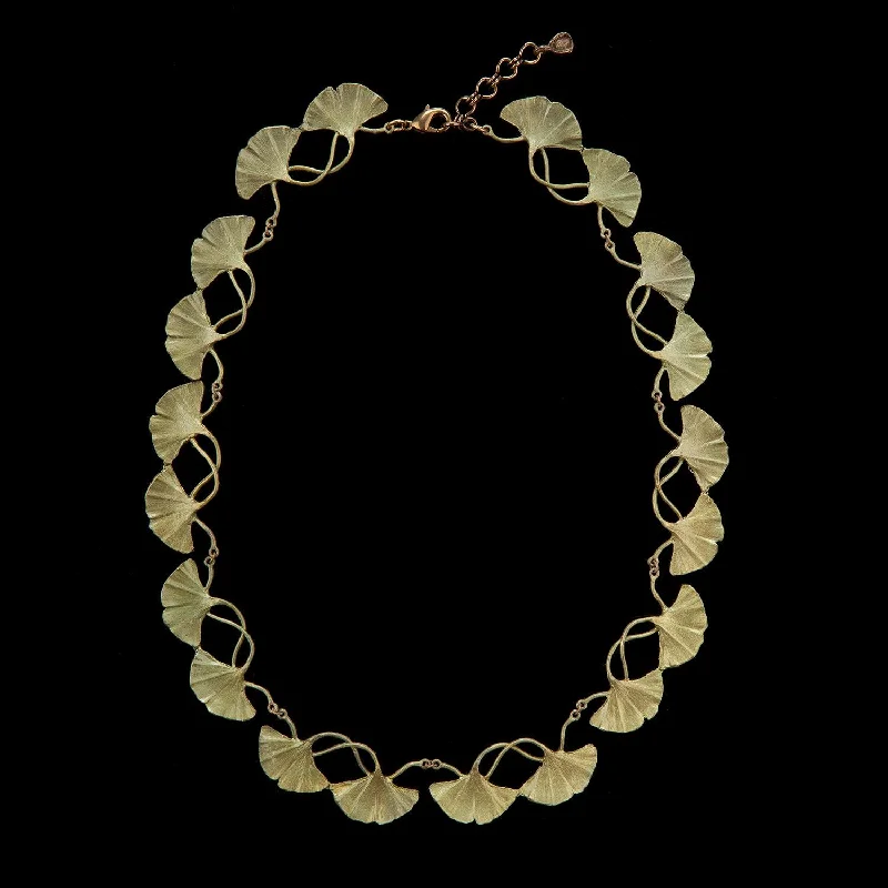 Ladies Necklaces for Love Vows-Ginkgo Necklace - Contour