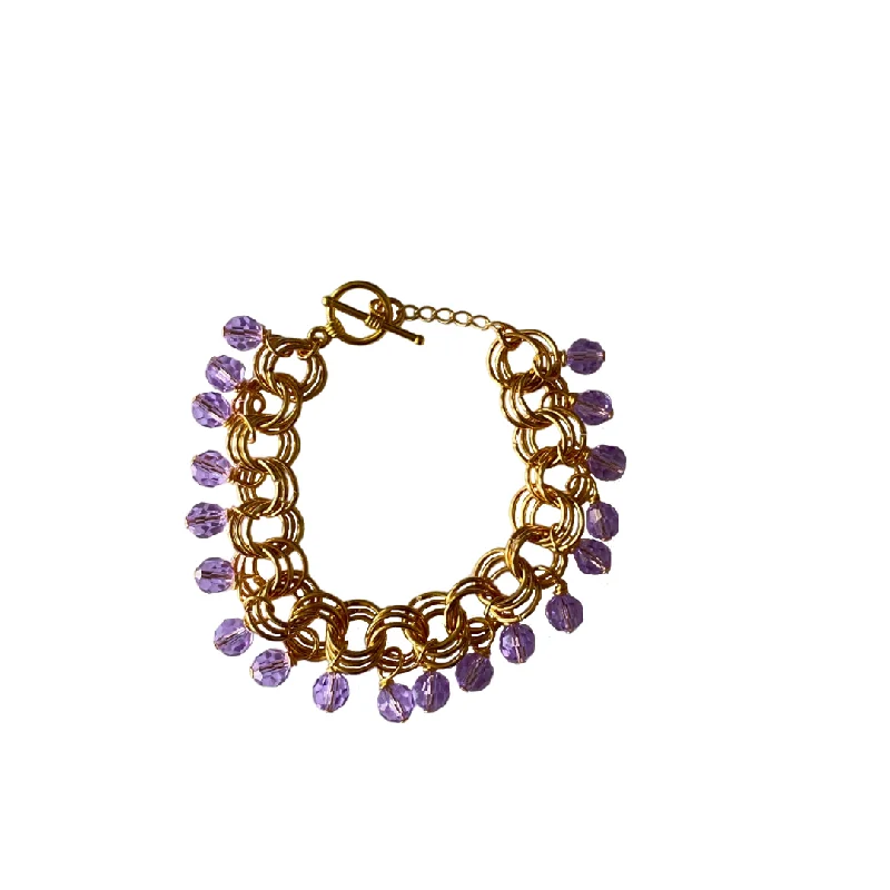 Ladies Inspiring Bracelets -The Donna Bracelet in Violet