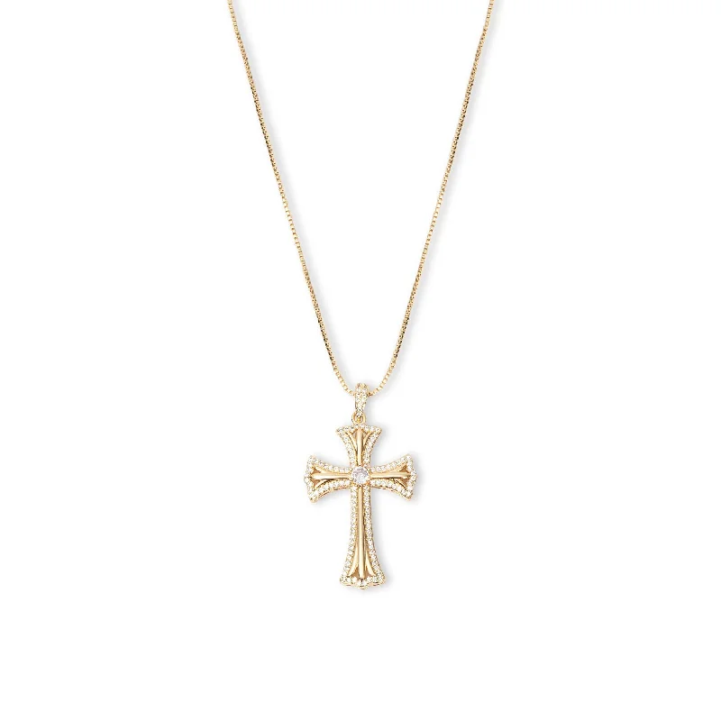 Ladies Necklaces Fun Shapes-THE VENEZIA CROSS NECKLACE