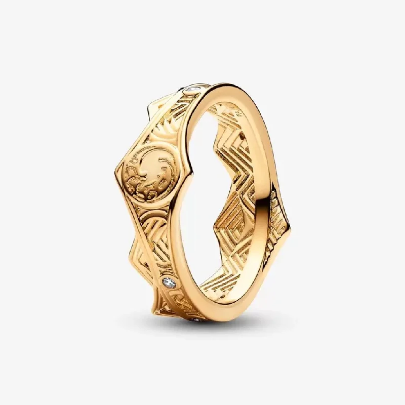 Ladies Gold Rings -PANDORA : Game Of Thrones House Of The Dragon Crown Ring